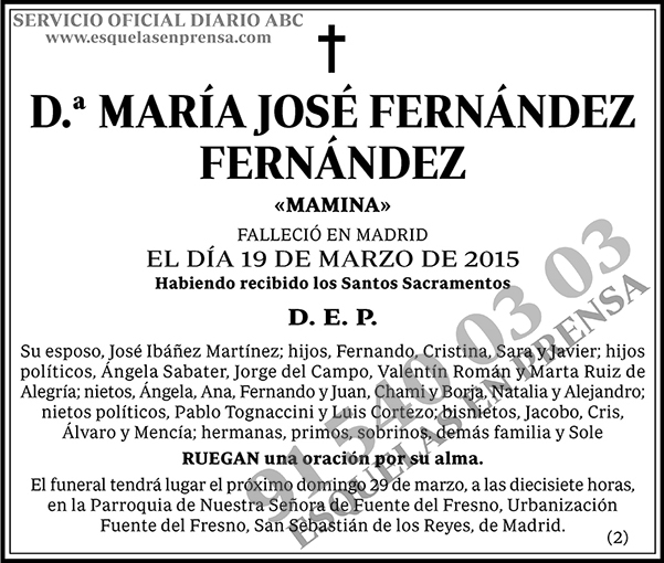 María José Fernández Fernández